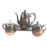 Wm. Rogers Silverplate 4-Piece Tea Set