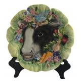 Fitz and Floyd Country Chic Cow Plate