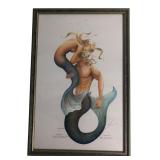 Robert Kline Signed Mermaid Print 12x18"