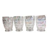 Federal Glass Colonial Iridescent Thumbprint Glass