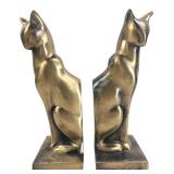 Frankart 1986 Stylized Cat Bookends