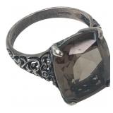 CHA Sterling Silver Smoky Quartz Ring