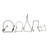 Five Assorted Metal Wire Display Easels