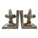 Faux Wicker Tales of Two Cities Resin Bookends
