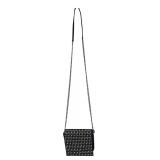 Black Rhinestone Studded Chain Crossbody Bag