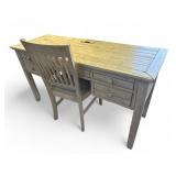 Jorfan Furniture Distressed Desk & Chair Set