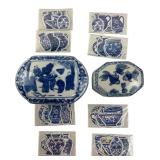 Blue & White Ceramic Trinket Boxes & Stickers