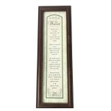 James Lawrence Ltd. Framed Poem The Weaver