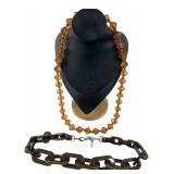 Two Costume Jewelry Necklaces