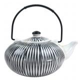Pier 1 Akina Hand-Painted Porcelain Teapot