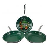 Orgreenic 10" Ceramic Frying Pans Set of 3