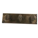 Bombay Ornate Brass Wall Hook Rack