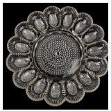 Clear Pressed Glass Oyster Plate 11 in