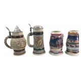 Avon & Budweiser Collectible Beer Steins Lot