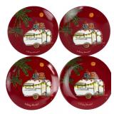 Tommy Bahama Holiday Wander Plates Set of 4