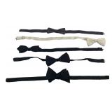 Group of 5 Vintage Adjustable Bow Ties