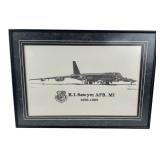Jeff Glidden Signed B-52 K.I. Sawyer Print