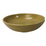 Yellow Crackle Glaze Ceramic Bowl