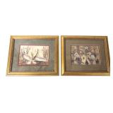 Henry Neubig Framed Pelican & Heron Prints