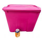 Sterilite 20 Gallon Exotic Pink Latch Tote