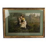 1882 W.V.R. Powis Lithograph Do You Like Butter