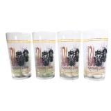 Set of 4 Aramark 1998 Kentucky Derby Glasses