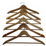 6 Piece Wooden Clothing Hanger Lot
