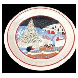 Twas the Night Before Christmas Ceramic Plate 12"