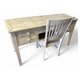 Jofran Furniture Distressed Wood Desk & Chair