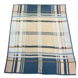 Biederlack Plaid Acrylic Blend Blanket 71x57