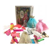 Topper Dawn Doll Case, Doll & Clothing Lot