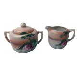 Noritake Hand-Painted Sugar & Creamer Set