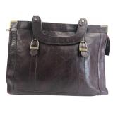 Fossil Brown Leather Briefcase