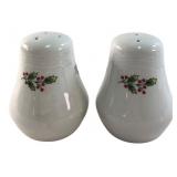Christmas Holly Ceramic Salt & Pepper Shakers
