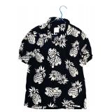 Sandro Paris Pineapple Print Button Up Shirt