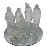 CBK Ltd. Glass Nativity Set with Mirror