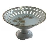 Royal Halsey Reticulated Porcelain Compote
