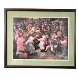 Pieter Bruegel The Wedding Dance Framed Print