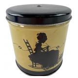 Silhouette Yarn Dispenser Tin 4.5x4.5