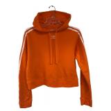 Adidas Orange Cropped Hoodie Size XS