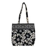 Vera Bradley Black & White Quilted Tote Bag