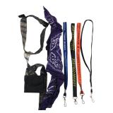 Mixed Accessories Lot Lanyards Wallet Bandana