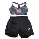 Adidas Climalite Shorts & Sports Bra Set