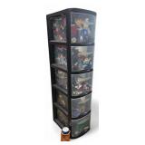 5-Drawer Storage Cabinet Full of Assorted Legos