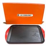 Le Creuset Cerise Extra Large Cast Iron Griddle