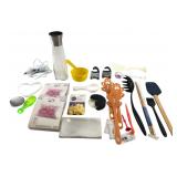 Mixed Lot Kitchen Utensils & Craft Supplies