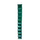 Teal 10-Shelf Hanging Closet Organizer