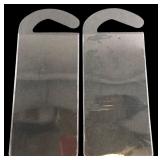 Pair of Clear Plastic Hanging Sleeves
