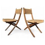 MCM Hans Wegner Style Folding Chairs