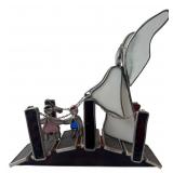 Stained Glass Guardian Angel Bridge Sculpture